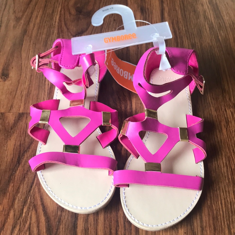 Girls pink sandals. Size 13